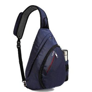 YUOTO - Sling Backpack One-Strap Crossbody Sling Bag Unisex | Navy Blue: 11x6x17